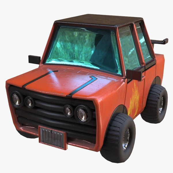 3D toy car 3d model lowpoly gameready