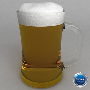3d model beer glass