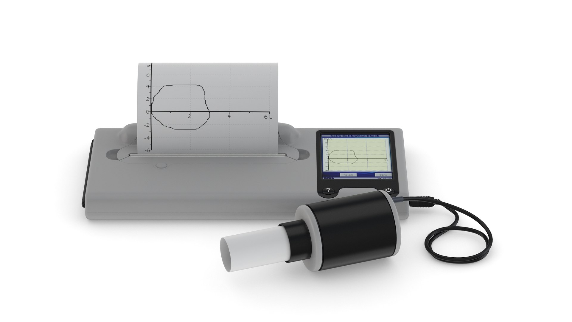 Medical Spirometer PBR Realistic 3D Model - TurboSquid 2020672