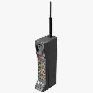 3D Motorola DynaTAC 8500X Vintage Mobile Phone