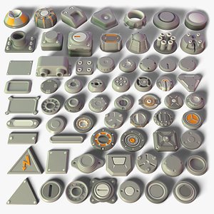 Industrial Kitbash-7 - 65 pieces