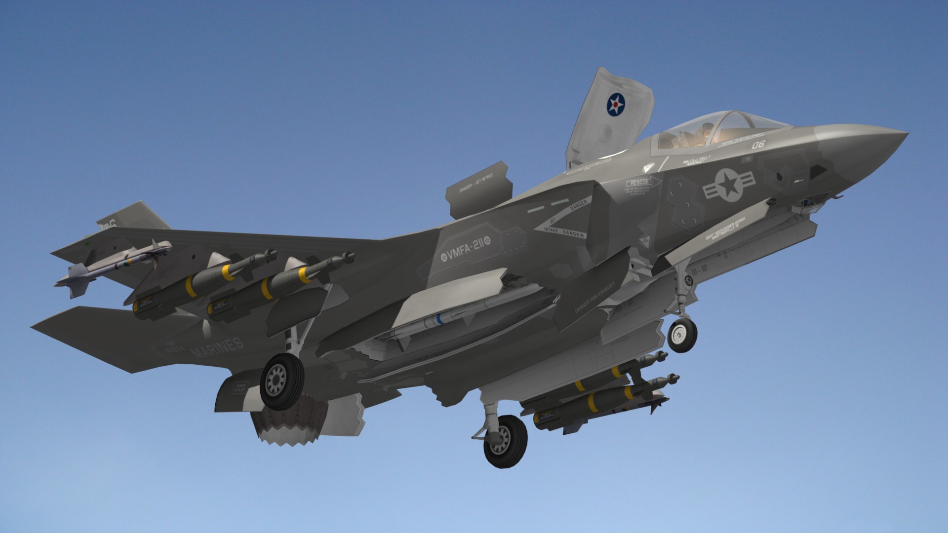 F35B lightning II R model https://p.turbosquid.com/ts-thumb/f1/dI3gMw/Br/f35brpr6/jpg/1683291831/1920x1080/fit_q87/1bdc11e1dd0c5e8f61a4823bf1e715716891c54a/f35brpr6.jpg