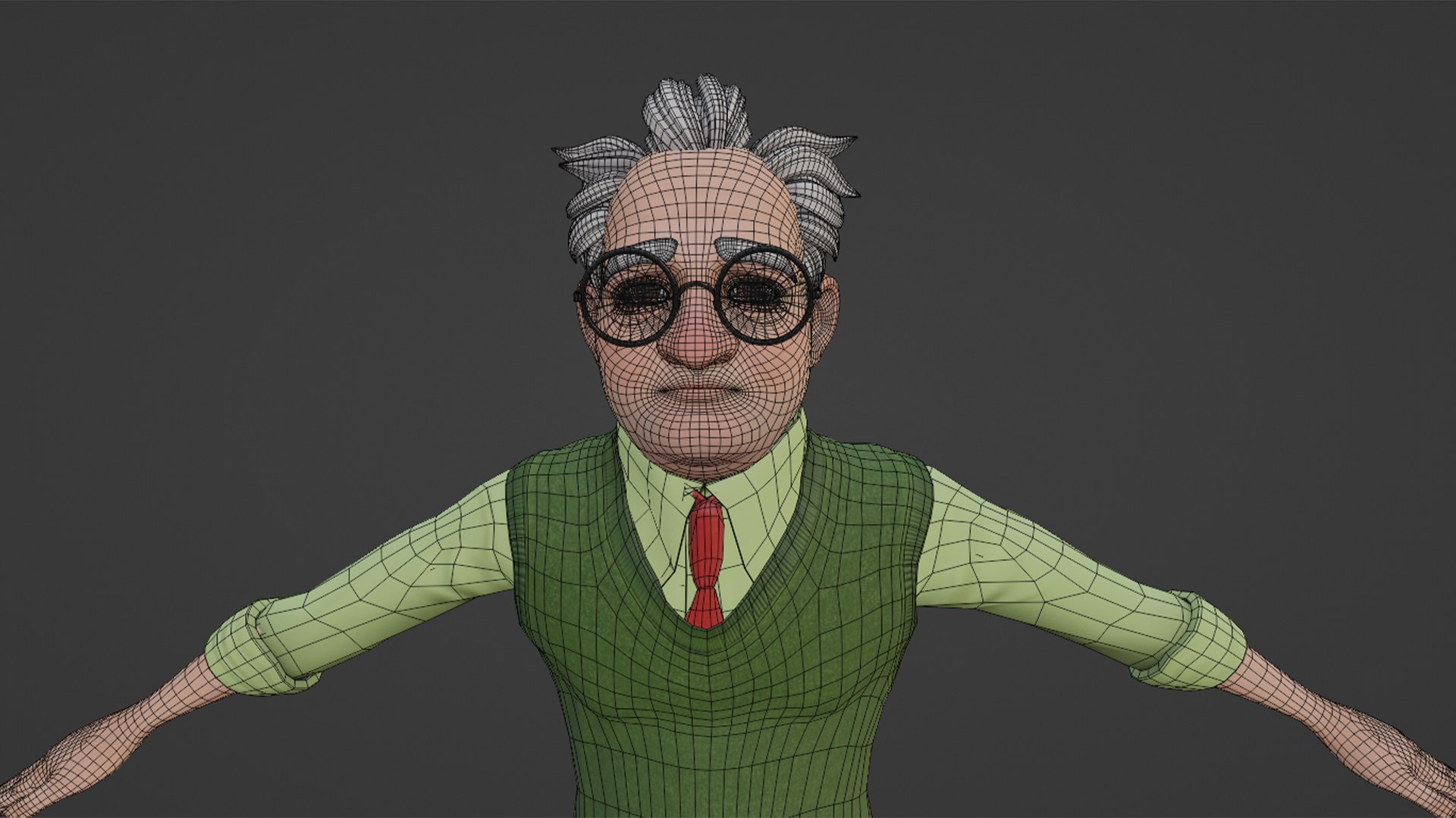 Cartoon Rigged Old Man Character 3D Model 3D Model - TurboSquid 2204681