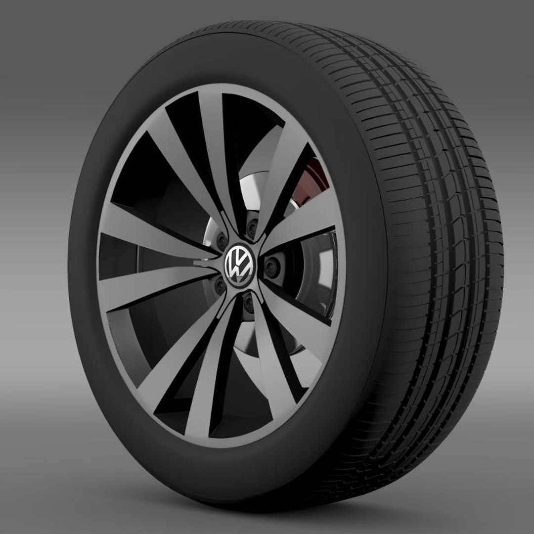 3d model beetle 2012 wheel