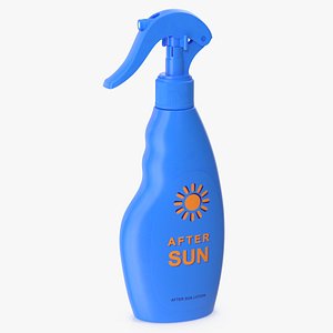 3D model spray bottle sun lotion