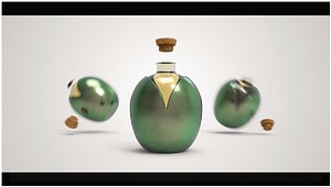 3D packaging oil design model