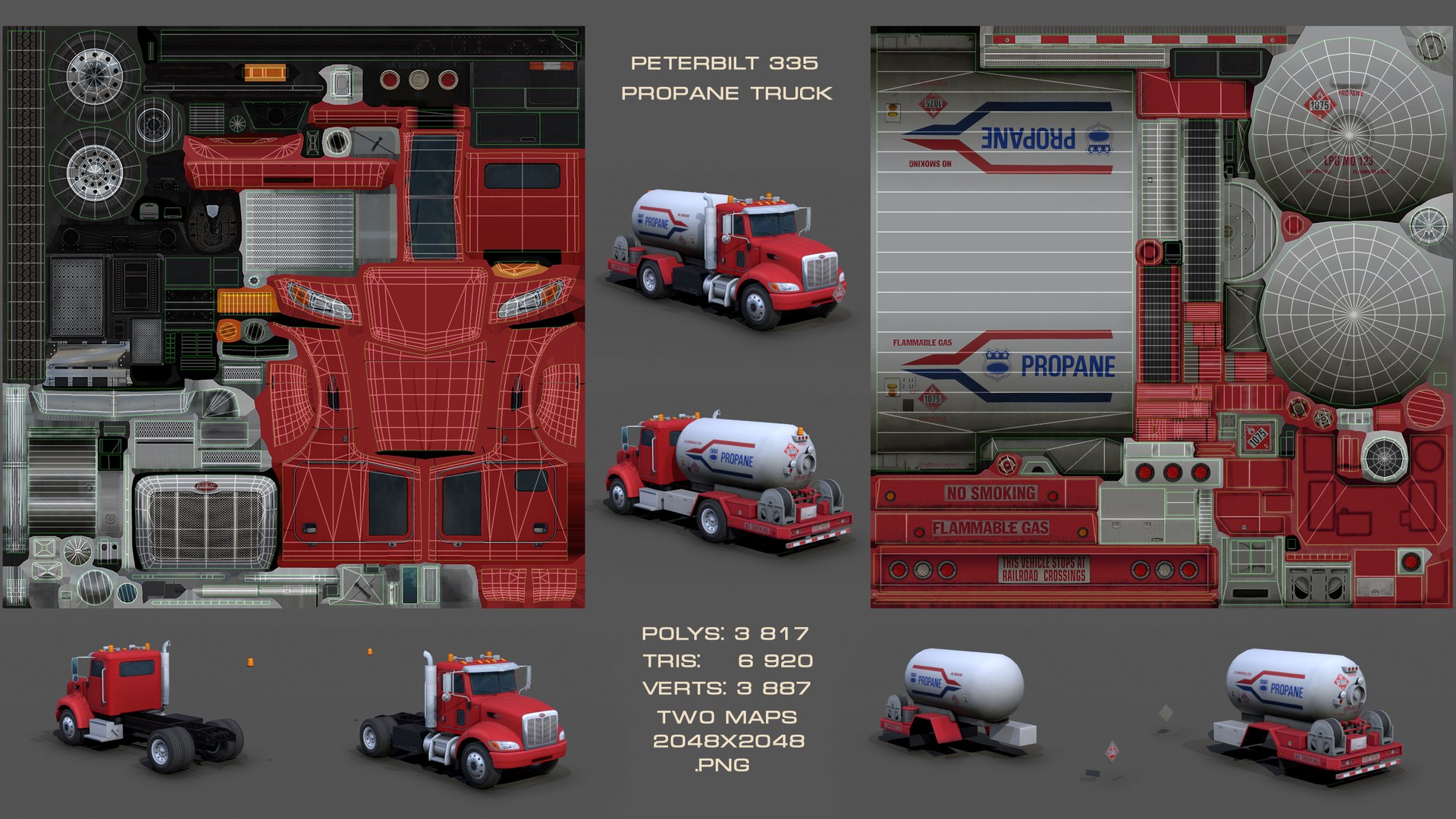 3D Peterbilt 335 2006 Propane S01 Model - TurboSquid 2061937