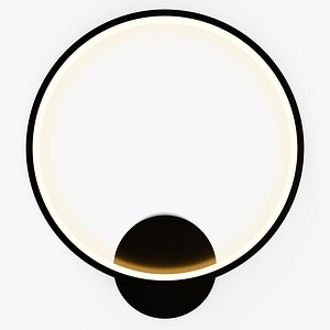 Modern Ring Wall Lights - Black