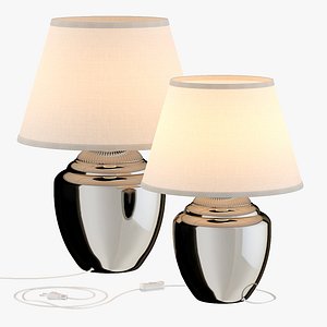 Ikea Rickarum Silver Table Lamp