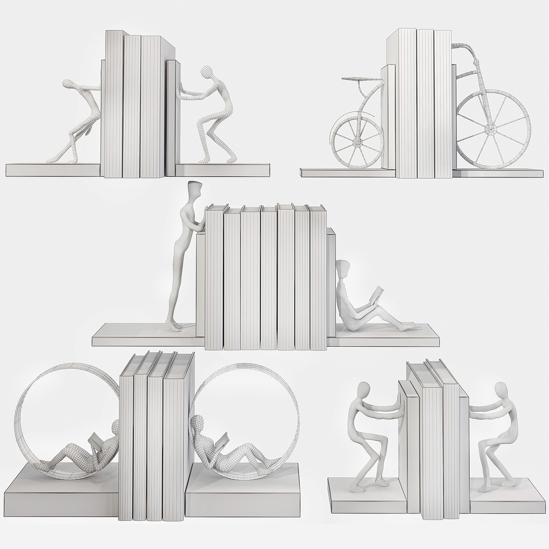 3D bookend model - TurboSquid 1616334