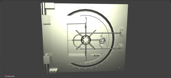 Realistic bank vault safe 3D model - TurboSquid 1495909