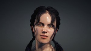 The girl 3D model