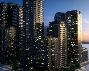 City Block Type A32 3D model