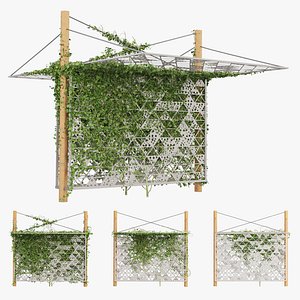 Oasis with Perforated Panel Shades and Lush Ivy model