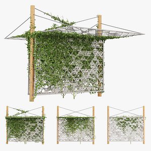 Oasis with Perforated Panel Shades and Lush Ivy