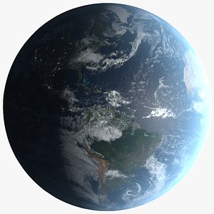 3D 32k photorealistic planet earth model