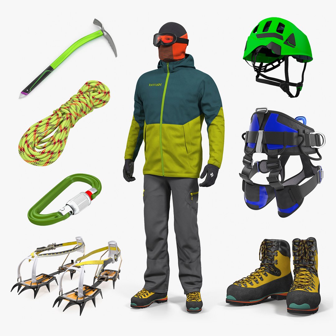 Climbing Equipment Collection 5 3D model preview