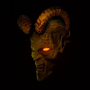 Demon head 3D model