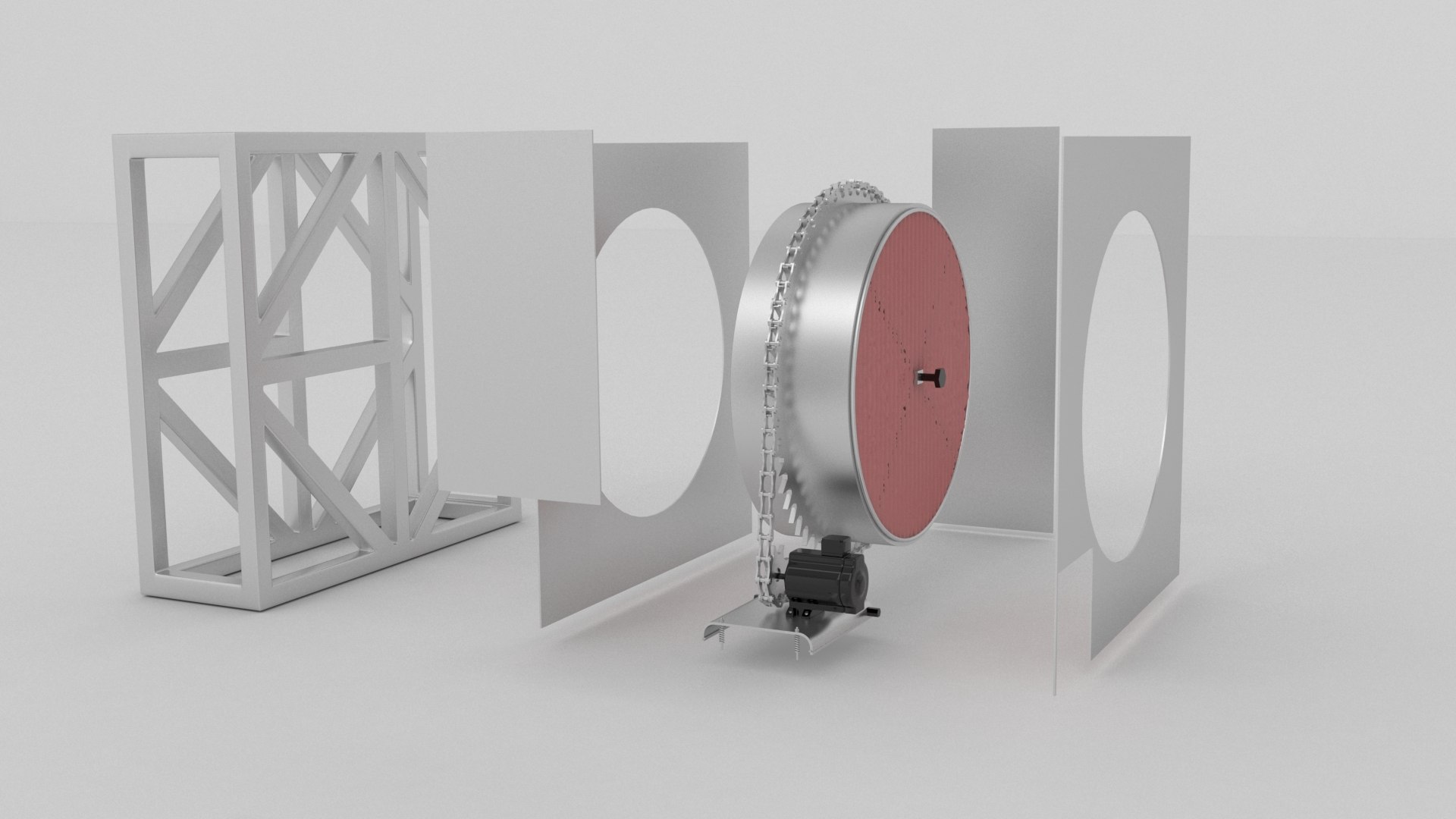 Desiccant Wheel HVAC Unit 3D TurboSquid 2069405
