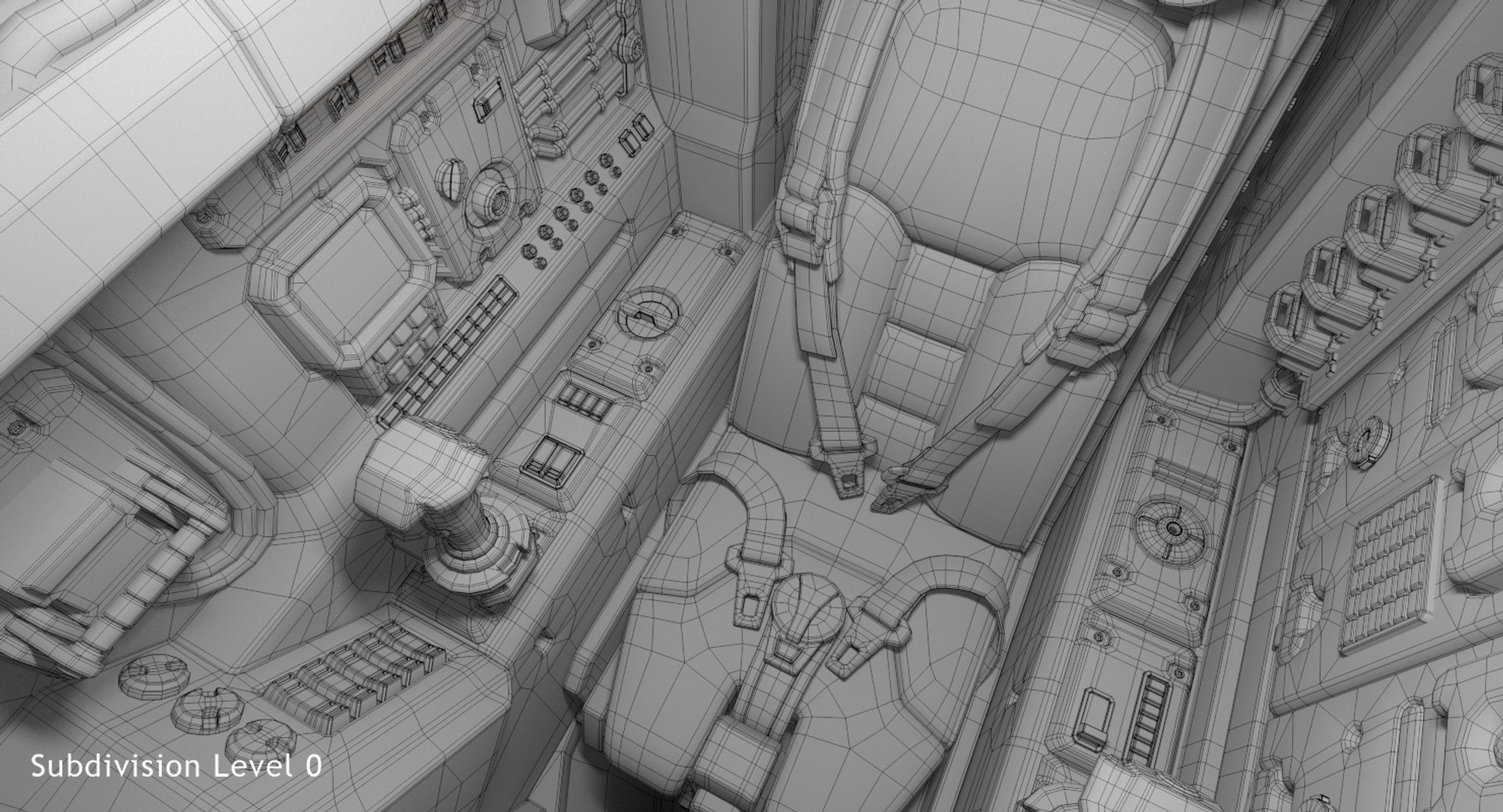 3D Science Fiction Cockpit - TurboSquid 1293738