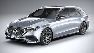 Mercedes-Benz E-class Estate AMG Line 2024 3D model