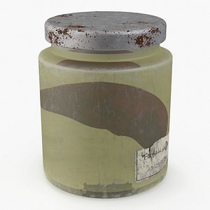 Human Liver Organ in a Old Jar