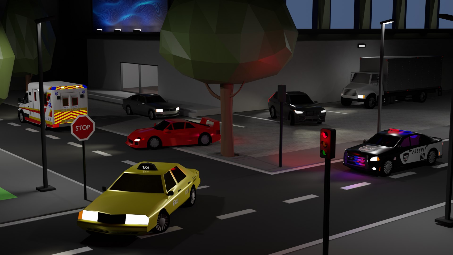 3D Rigged Low Poly Car Collection - TurboSquid 1770253