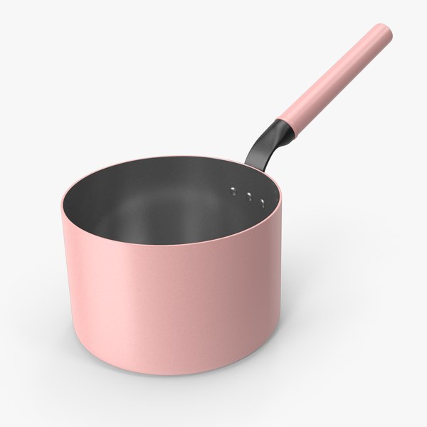 modelo 3d Pink Sauce Pan - TurboSquid 1892681