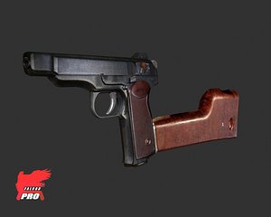 stechkin pistol 3d model