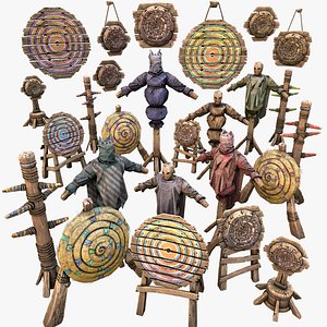 Medieval Training Camp Furniture Pack Shooting Range Target