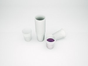 a plastic cup