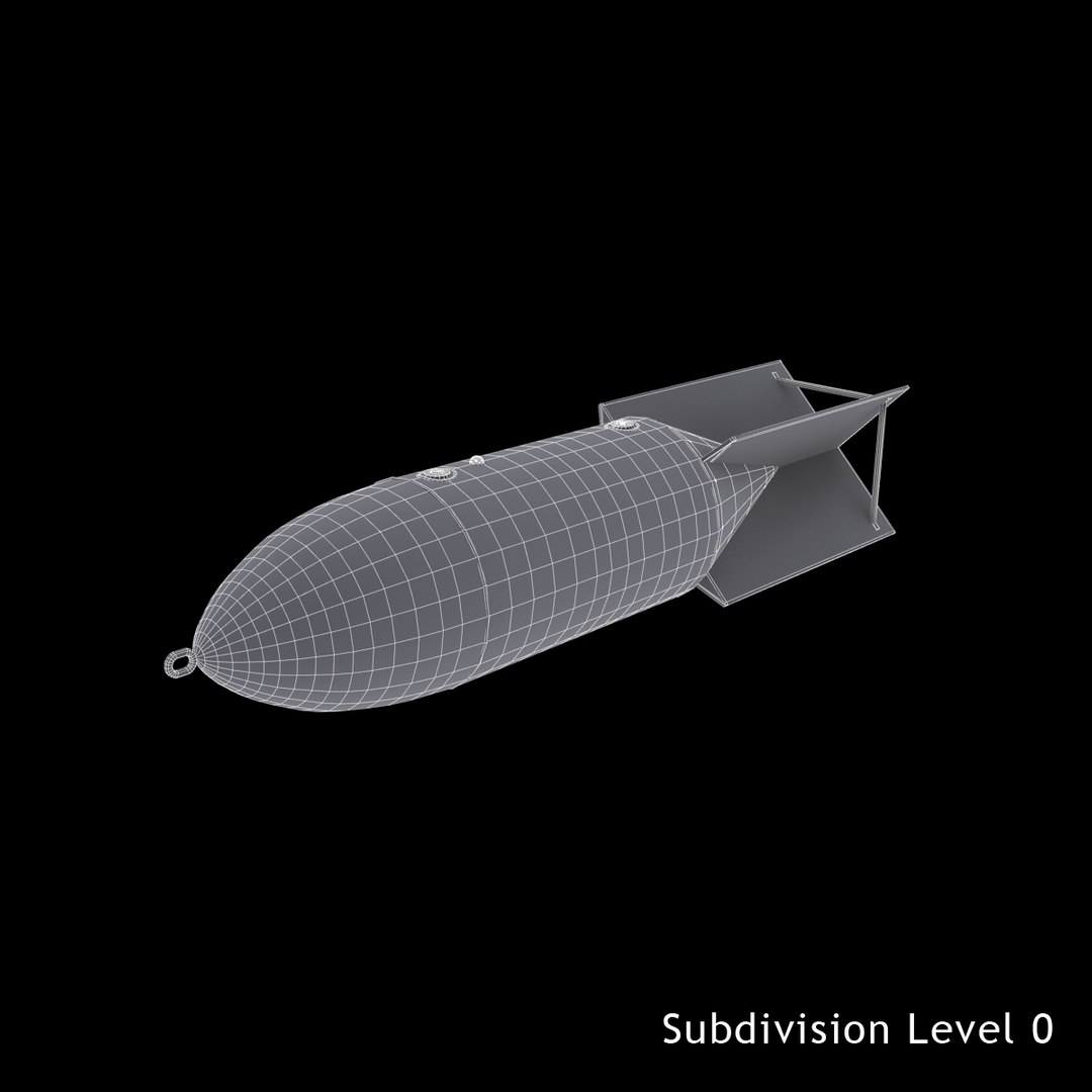3d Sc250 Bomb 250 Bomber Model