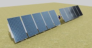 3D Solar Tracker Systems Type-3