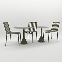 Olive Palissade Chair Cone Table SetCoffee Table