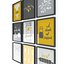 Yellow kitchen posters