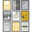 Yellow kitchen posters