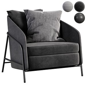 Shell Brianform armchair by MR 3D model