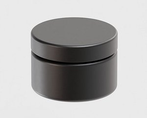 Cosmetic jar 03 3D model
