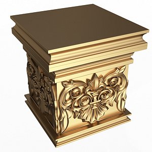 Carved Capital 01102 3D model