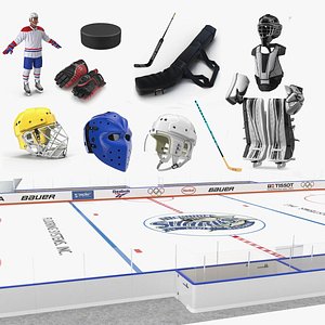 3D Hockey Collection 2 model