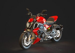 Base model Ducati Diavel V4 2023 3D model