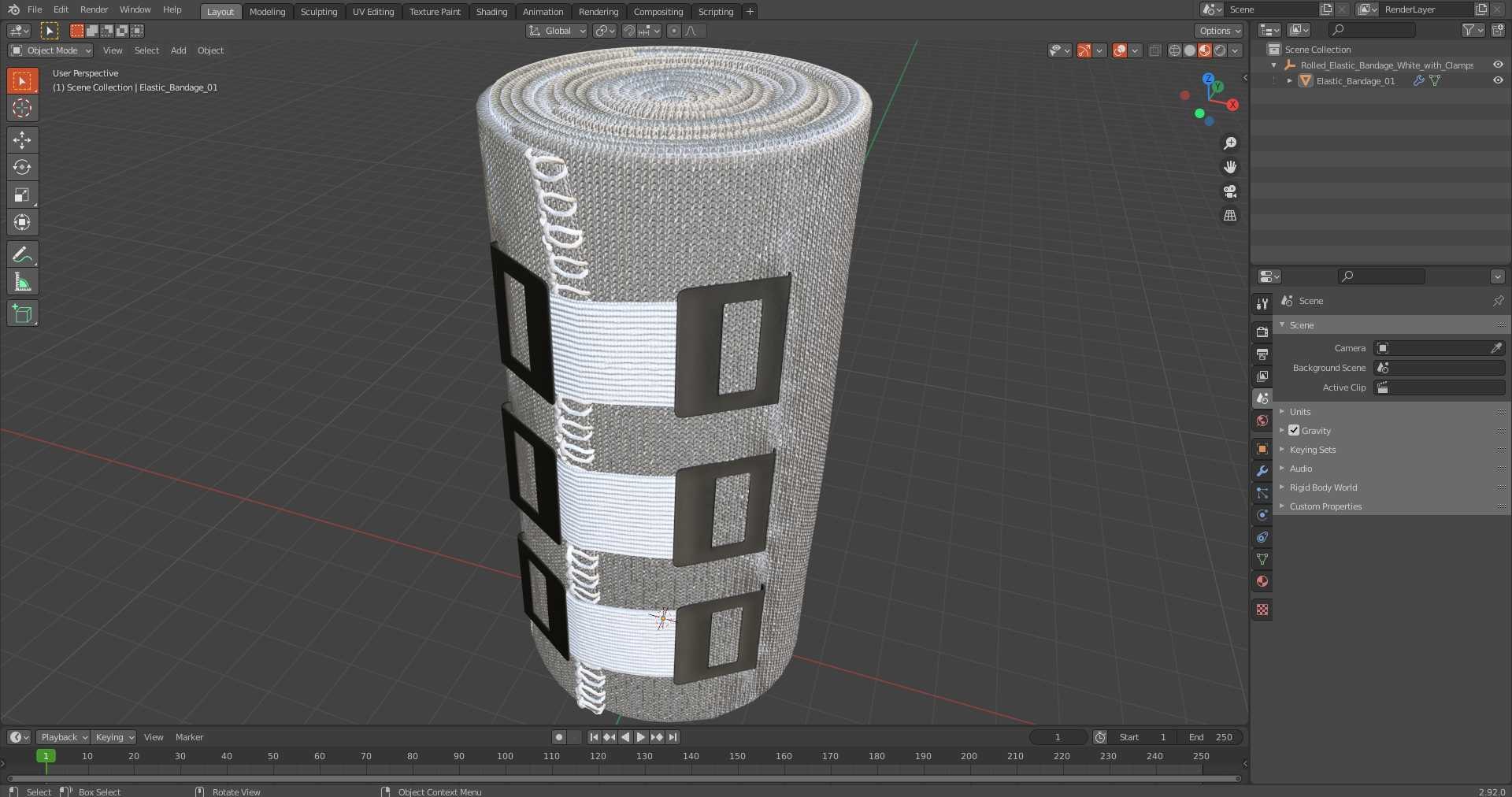 3D model Rolled Elastic Bandage White with Clamps https://p.turbosquid.com/ts-thumb/f2/qxlaym/nC/rolledelasticbandagewhitewithclampsc4dmodel018/jpg/1715010704/1920x1080/fit_q87/15652b01b990cb231f69ca8e58bb911d55dd928a/rolledelasticbandagewhitewithclampsc4dmodel018.jpg