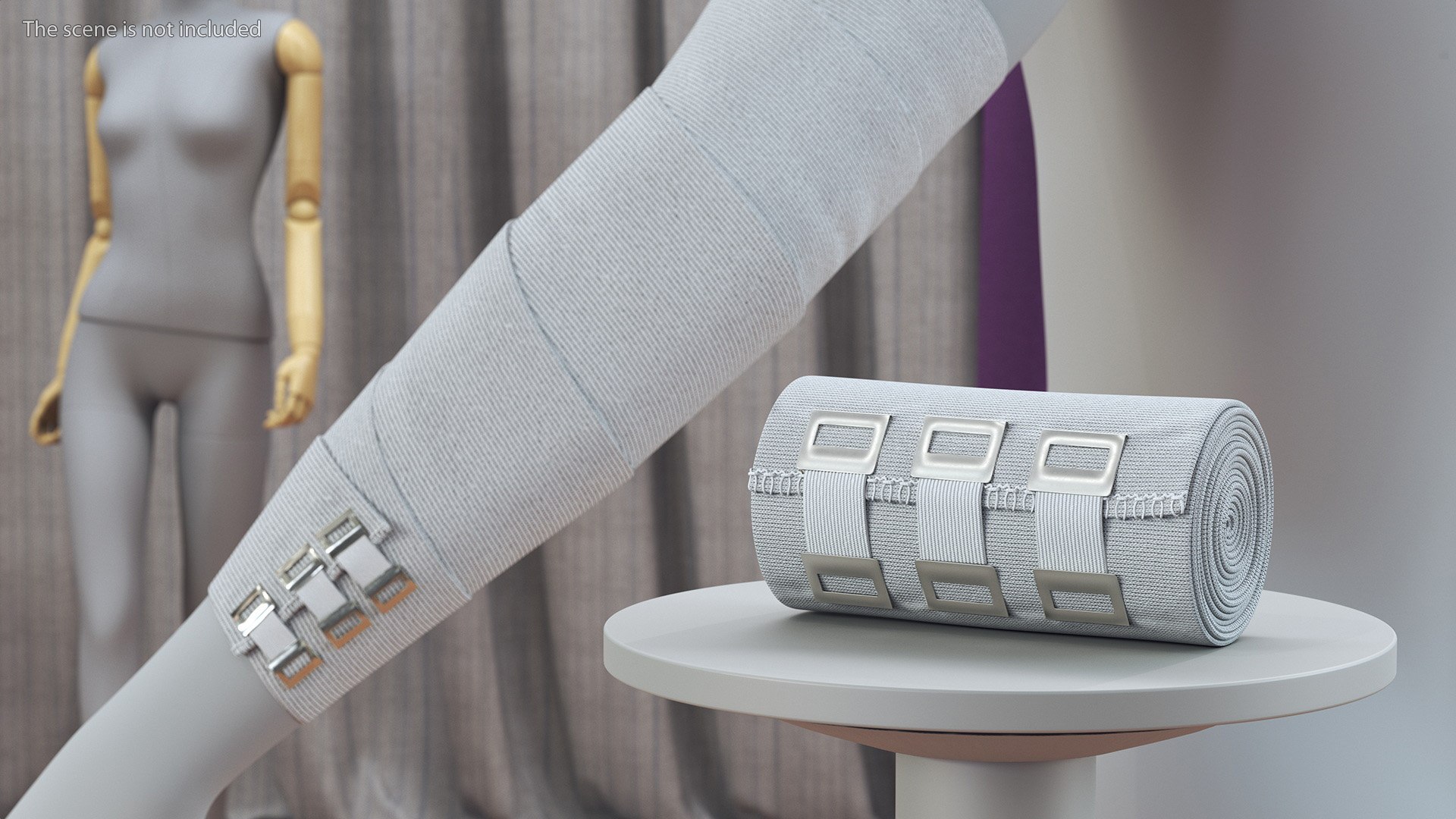 3D model Rolled Elastic Bandage White with Clamps https://p.turbosquid.com/ts-thumb/f2/qxlaym/yn/rolledelasticbandagewhitewithclampsc4dmodel002/jpg/1715010641/1920x1080/fit_q87/0a91b5f1c70db7b54cb1a56f32dc97764074628a/rolledelasticbandagewhitewithclampsc4dmodel002.jpg
