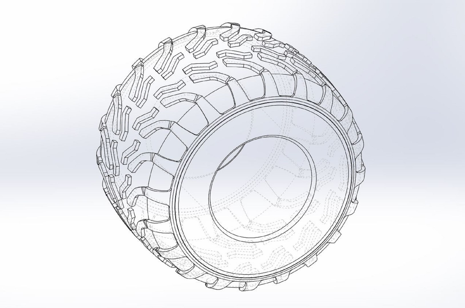 3D Diecast Monster Jam Tire 11 Scale 1 To 25 - TurboSquid 1948886