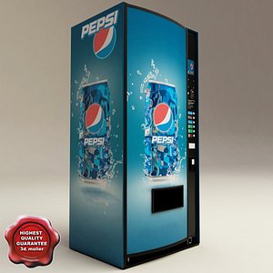 pepsi vending machine 3d model