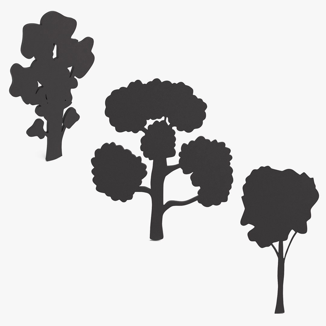 Plant Silhouettes Collection 3 3D model preview