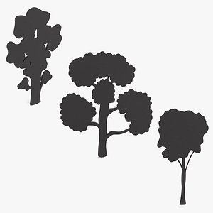 3D model Plant Silhouettes Collection 3