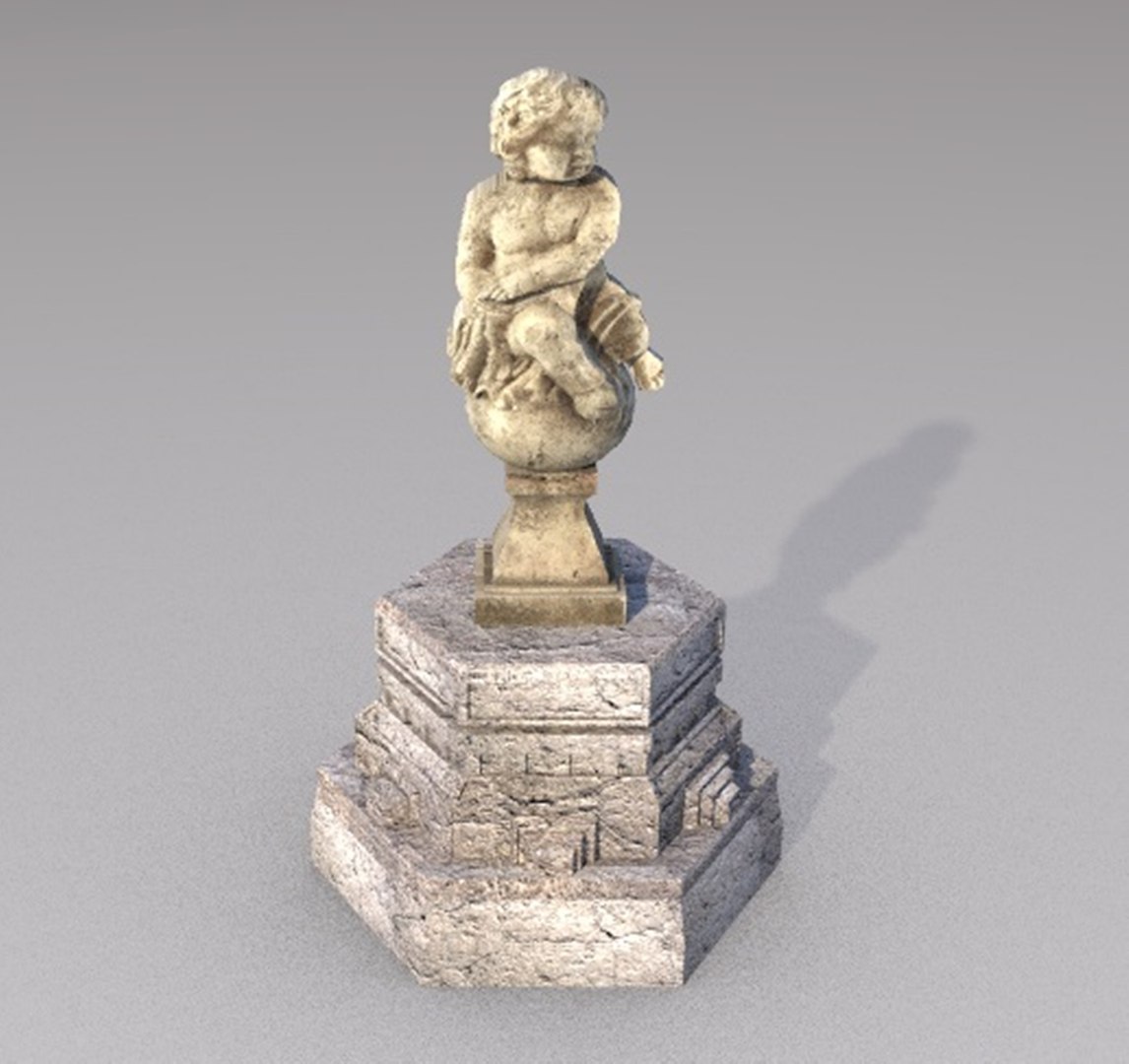Pedestal Statue Sculpture Base 3D Model TurboSquid 1878987