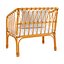 Malu vintage-style rattan children bench