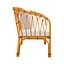 Malu vintage-style rattan children bench